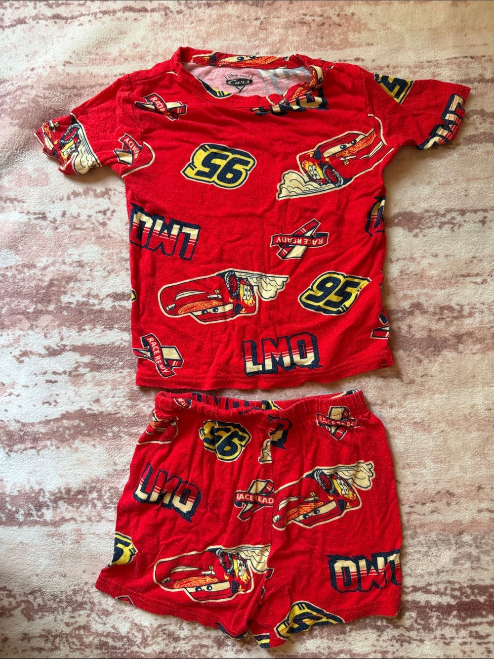 Disney Red Lightning McQueen Short Sleeve Tee